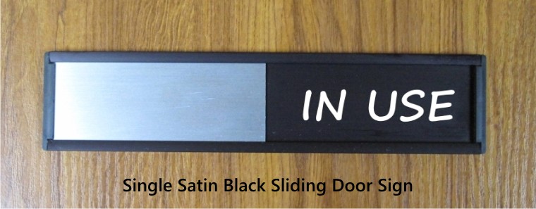 Sliding door signs for schools